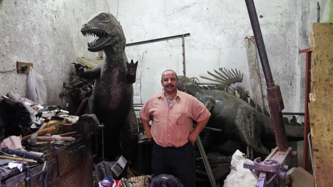 A man and his dinosaur