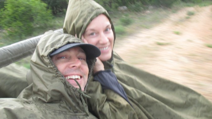 Cold, wet, and happy. 