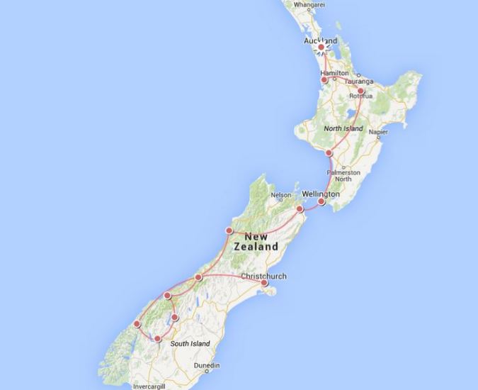 Our route through the Shire.