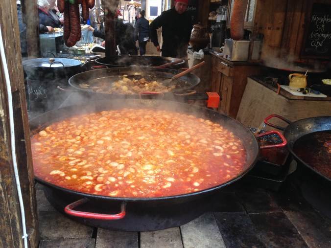 A steaming cauldron of testicles. 