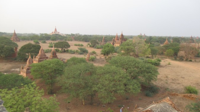 Temples as far as the eye can see. There are over two thousand in Bagan. 